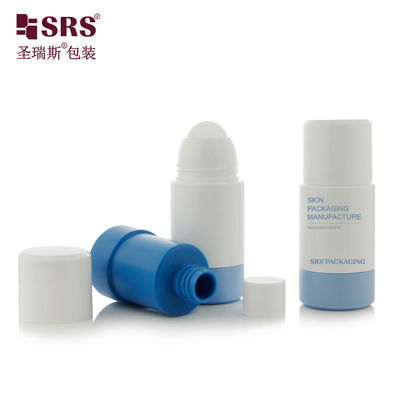 কেনা RPPE-50ML 75ML ডাবল ওয়াল পিপি রিফিলযোগ্য রোল অন ডিওডোর্যান্ট বোতল হোল বল অনলাইনে উৎপাদন