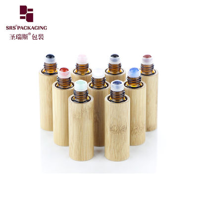 কেনা BG-5ML ম্যাসেজ বাঁশ গ্লাস রত্ন রোলার বোতল অ্যারোমাথেরোপি তেল জন্য অনলাইনে উৎপাদন