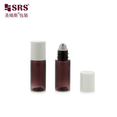কেনা PET18-15ML 20ML ট্রান্সলুসেন্ট বেগুনি পিইটি প্লাস্টিকের রোলার বোতল আফটারশেভ সেরামের জন্য অনলাইনে উৎপাদন