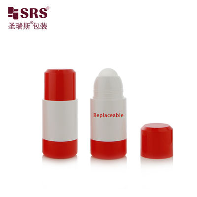 কেনা RPPE ((p) -50ml 75ml গোলাকার নকশা ডাবল ওয়াল খালি সাদা রোল অন বোতল প্রাথমিক প্যাকেজিং সঙ্গে বড় পিপি প্লাস্টিকের ফাঁকা বল গরম লাল ক্যাপ পরিবর্তনযোগ্য অভ্যন্তরীণ বোতল ব্যথা উপশম জেল ধারণকারী জন্য অনলাইনে উৎপাদন