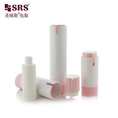 কেনা Refillable Airless Pump Bottle 15ml 30ml 50ml AS+PP Cosmetic Container অনলাইনে উৎপাদন