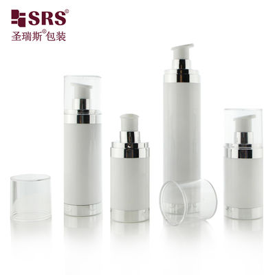 কেনা Refillable 15ml 30ml 50ml AS+PP Airless Pump Bottle for Cosmetics অনলাইনে উৎপাদন