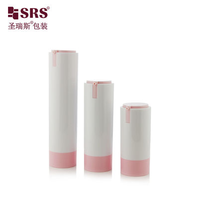 কেনা AS Material 15ml 30ml 50ml Custom Airless Cosmetic Bottle অনলাইনে উৎপাদন