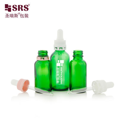 কেনা Durable 30ml 60ml Glass Dropper Bottle with Tamper Evident Cap for Skincare অনলাইনে উৎপাদন