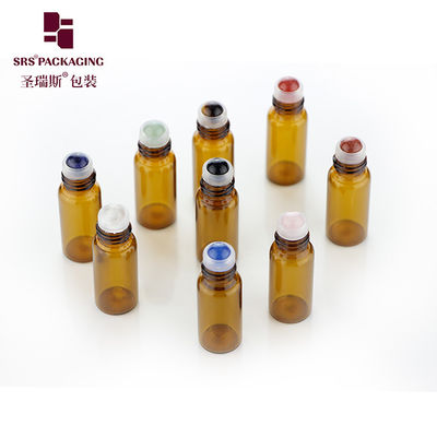 BLP-3ML 3ML পারফিউম অ্যাম্বার গ্লাস রোল অন বোতল