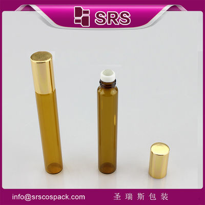 10 মিলি গ্লাসের খালি স্বচ্ছ রোল বোতল