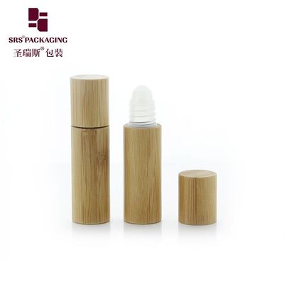 BPP ((P) -5ML চোখের সিরাম খালি রোলার অ্যাপ্লিকেটর বোতল বাঁশের শেল পিপি বল সহ