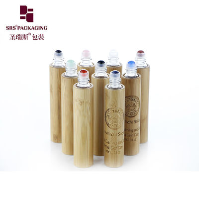 BG(GEM) -10ML হোয়াইট পিই ইন্সট্রাক্ট হাউজিং সহ জ্যাড রত্নের বল সহ হোয়াইট পিই ইনসেট হাউজিং সহ হার্বস এক্সট্র্যাক্টের জন্য খালি অরগানিক বাঁশের ধারক