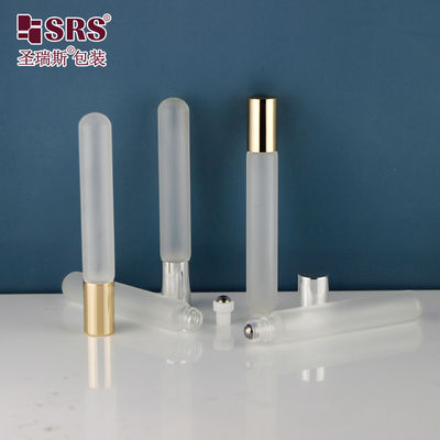 BLP ((S-A) -10ML ফ্রস্টড ক্লিয়ার গোলাকার নীচের টিউব গ্লাস রোলার বোতল পারফিউম তেলের জন্য
