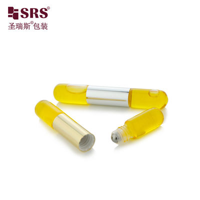 SGB2-5+5ML স্বচ্ছ ডাবল টিউব সুগন্ধি গ্লাস বোতল 15mm সঙ্গে SS304 বল