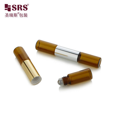 SGB2-5+5ML ডাবল সাইড টিউব পারফিউম ওই গ্লাস রোলার বোতল স্টেইনলেস স্টীল বল সঙ্গে