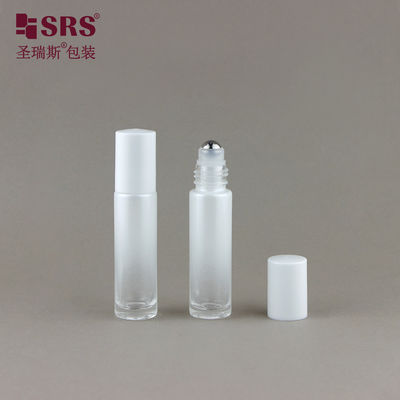 BLPM-10ML ঘন নীচের গ্লাস রোলার বোতল কুটিকুল তেল জন্য সাদা গ্রেডিয়েন্ট