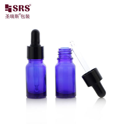 D001-20ml পাইকারি ইউভি প্রতিরোধী নীল রঙের কসমেটিক গ্লাস ব্যক্তিগত যত্নের জন্য অপরিহার্য তেল ড্রপপার বোতল ফার্মাসিউটিক্যাল প্যাকেজিং