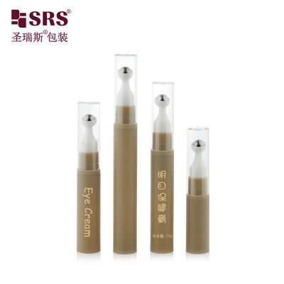 A0031-10ML ভ্যাকুয়াম এয়ারলেস প্লাস্টিক রোল অন বোতল খালি লেপ জন্য চোখের সিরাম
