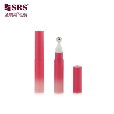 A0031-15ml গোলাপী বায়ুহীন পাম্প প্লাস্টিকের রোলার বোতল বা ধাতব টিপ অ্যাপ্লিকেটর উপাদান