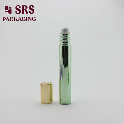 SRS খালি রোল অন বোতল ধাতব সবুজ রঙ 15ml পারফিউম জন্য