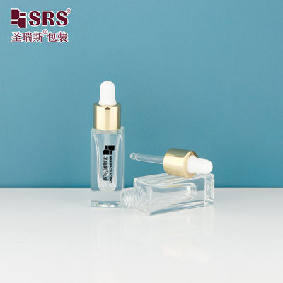 D543-5ml 5ml-10ml খালি স্বচ্ছ স্বচ্ছ ড্রপপার বোতল গোল্ড কোলার সহ বিনামূল্যে নমুনা বাল্ক ক্রয়ের জন্য