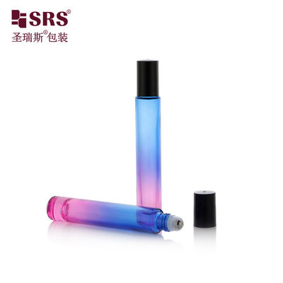 GB1-15ml পুরু দেওয়াল গ্লাস রোল অন বোতল 304 স্টেইনলেস স্টীল বল সঙ্গে পারফিউম অপরিহার্য তেল এবং আরো জন্য