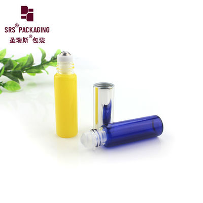পাতলা দেয়াল গোলাকার আকৃতির গ্লাস 5ml অপরিহার্য তেল বোতল রোলার বল