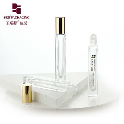 GB2-10ml গোল্ড অ্যালুমিনিয়াম ক্যাপ হটস্ট্যাম্পিং লোগো সহ খালি গ্লাস পারফিউম বোতল