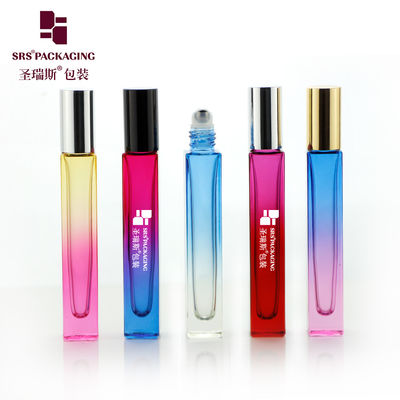 GB2-10ml স্কয়ার গ্লাস বল রোল অন বোতল